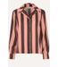 Stine Goya Wide Point Collar Shirt Rosewood Mint Stripes