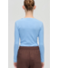 Stine Goya Long Sleeve Rib Top Bel Air Blue
