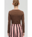 Stine Goya Long Sleeve Rib Top Chicory Coffee