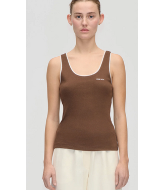 Stine Goya Rib Tank Top Chicory Coffee