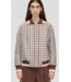 Stine Goya Collar Bomber Jacket Checks