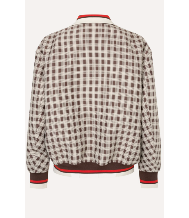 Stine Goya Collar Bomber Jacket Checks