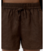 Closed Elasticated shorts maple brown