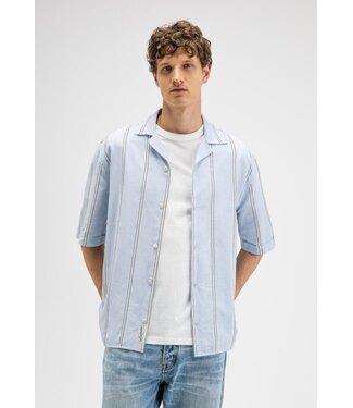 Butcher of Blue Quinn linen stripe shirt
