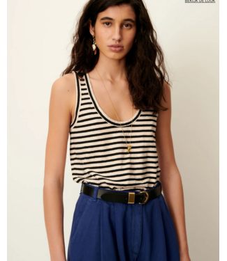 Sessùn Dili Striped Tanktop Sandblack