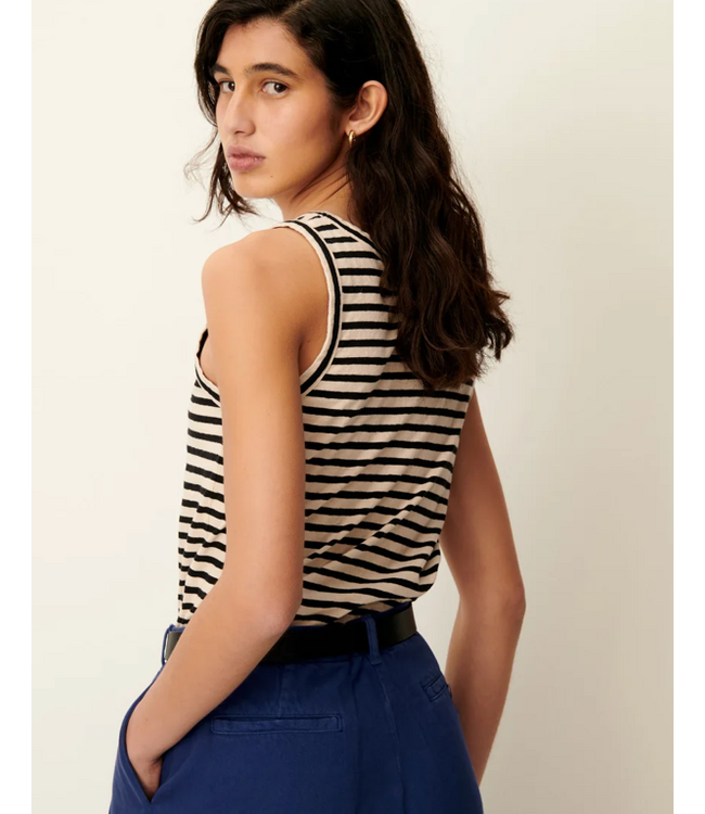 Sessùn Dili Striped Tanktop Sandblack