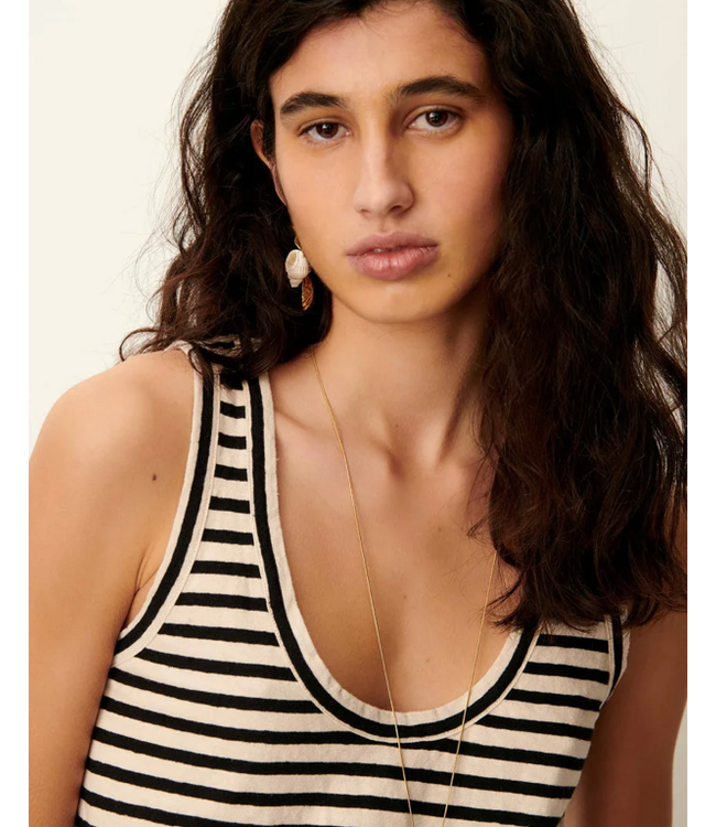 Sessùn Dili Striped Tanktop Sandblack