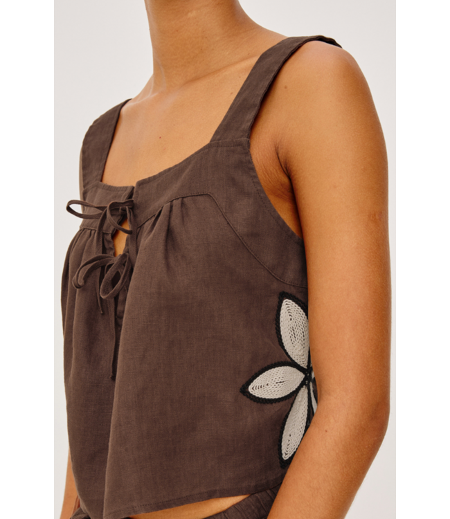Rails Calais Top Cacoa Floral