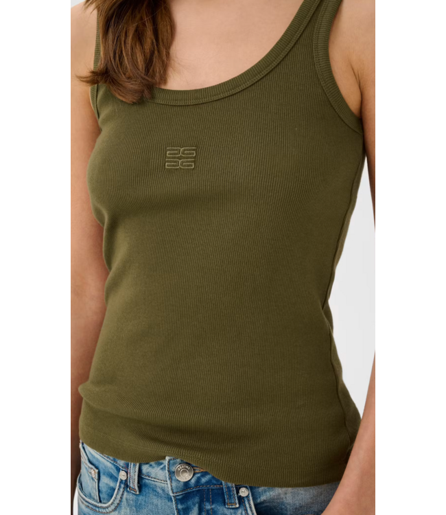 Gestuz GZ Drew Logo Top Military Olive