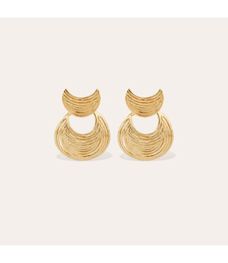Gas Bijoux Luna Wave Mini Earring Gold