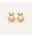 Gas Bijoux Luna Wave Mini Earring Gold