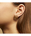 Gas Bijoux Onde Gourmette Studs Earring Gold