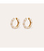 Gas Bijoux Bambou Mini Earring pink Pearl