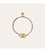 Gas Bijoux Scaramouche enamel Cord Bracelet Yellow