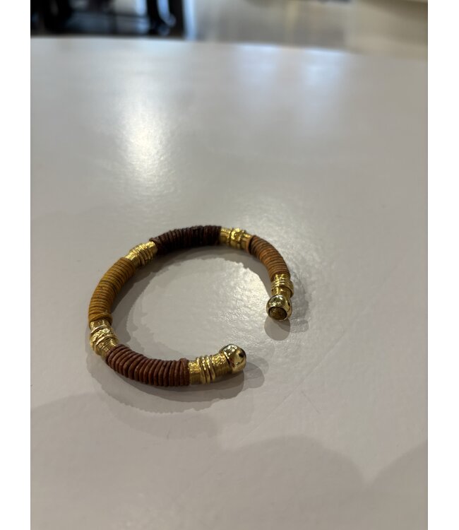 Gas Bijoux sari Bracelet Brown