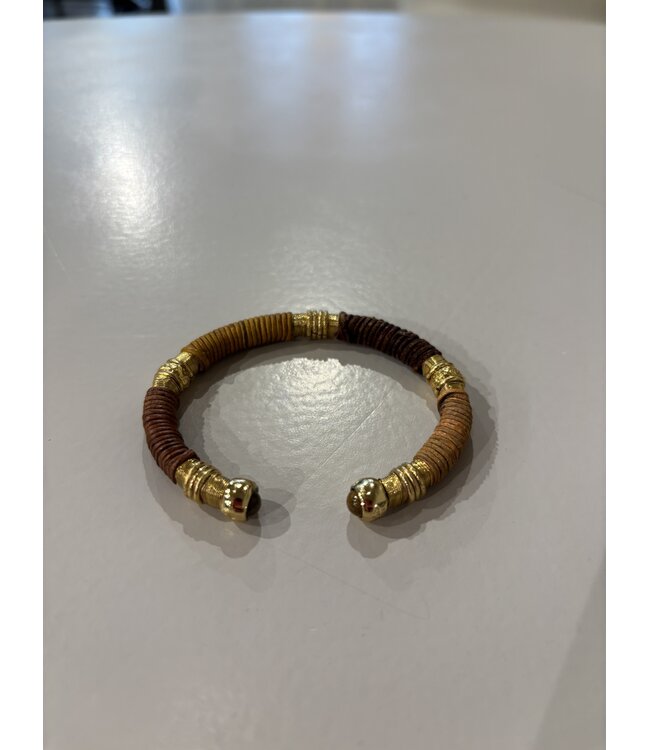 Gas Bijoux sari Bracelet Brown