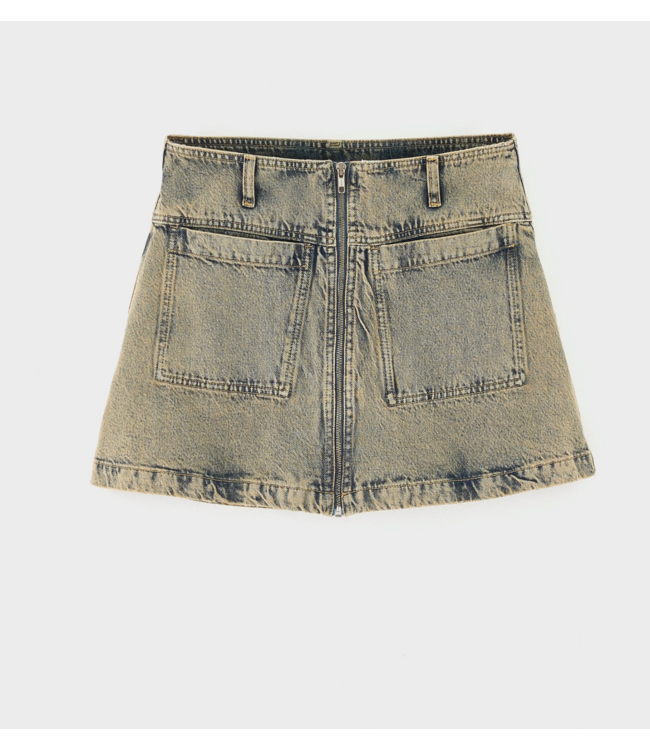 Bellerose Phila Denim Skirt Lt Blue