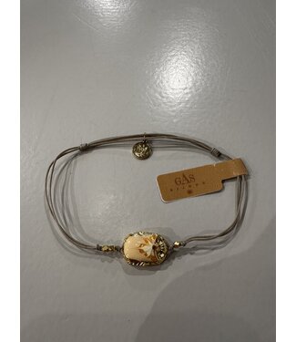 Gas Bijoux Scaramouche Enamel Cord bracelet Pink
