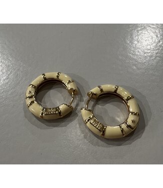 Gas Bijoux Copy of Bambou Enamel Hoop Red