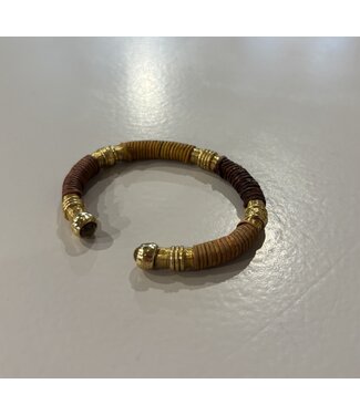 Gas Bijoux sari Bracelet Brown