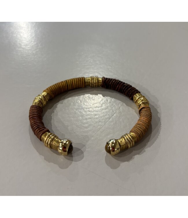 Gas Bijoux sari Bracelet Brown