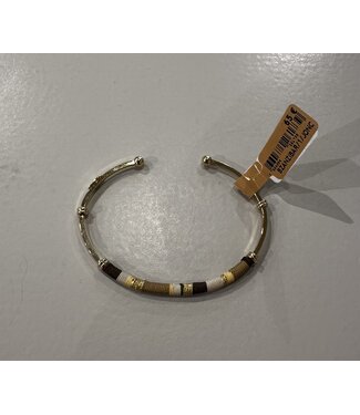 Gas Bijoux Zanzibar Bracelet Brown