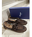 Posa Boat Loafer Mesh Leather Dark Brown