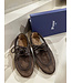 Posa Boat Loafer Mesh Leather Dark Brown
