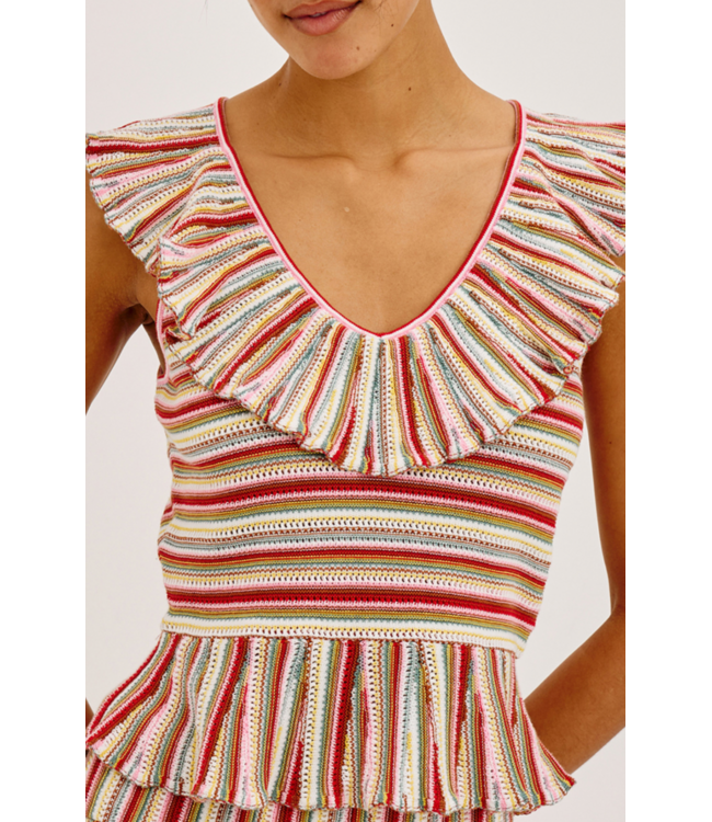 Rails Carmelita Havana Stripe Top