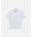 The GoodPeople Santi short sleeve stripe shirt white blue