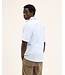 The GoodPeople Santi short sleeve stripe shirt white blue