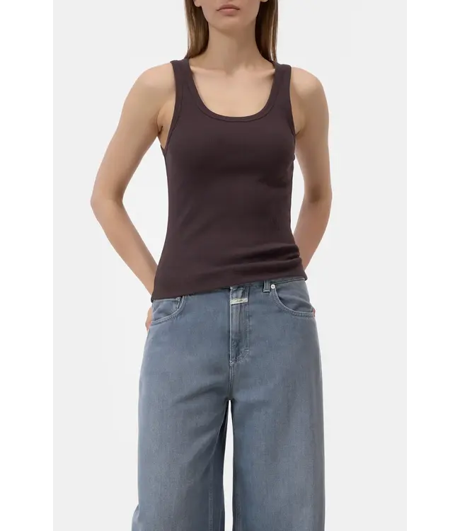 Closed Tank Top Mahagony Brown