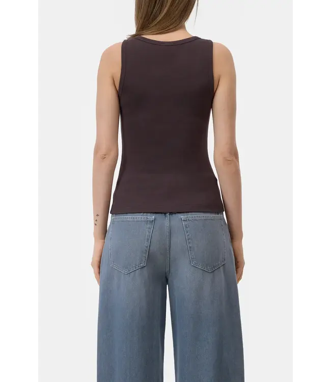 Closed Tank Top Mahagony Brown