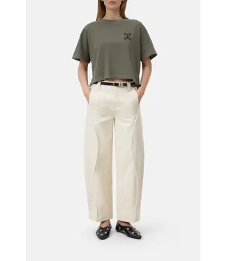 Closed Cropped t-shirt Cypress Green
