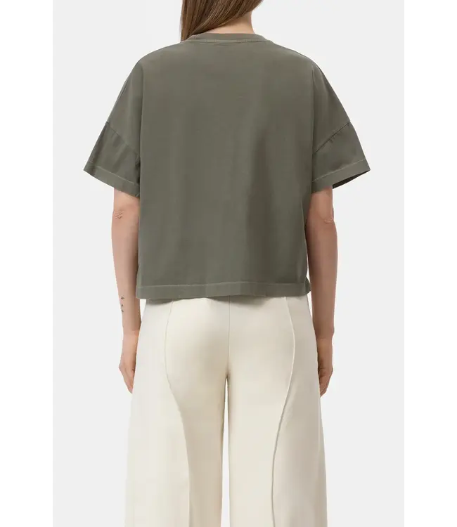Closed Cropped t-shirt Cypress Green