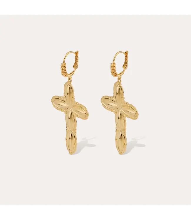 Gas Bijoux Toa Pax cross earrings