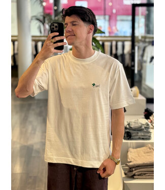 Closed Just got lucky white t-shirt