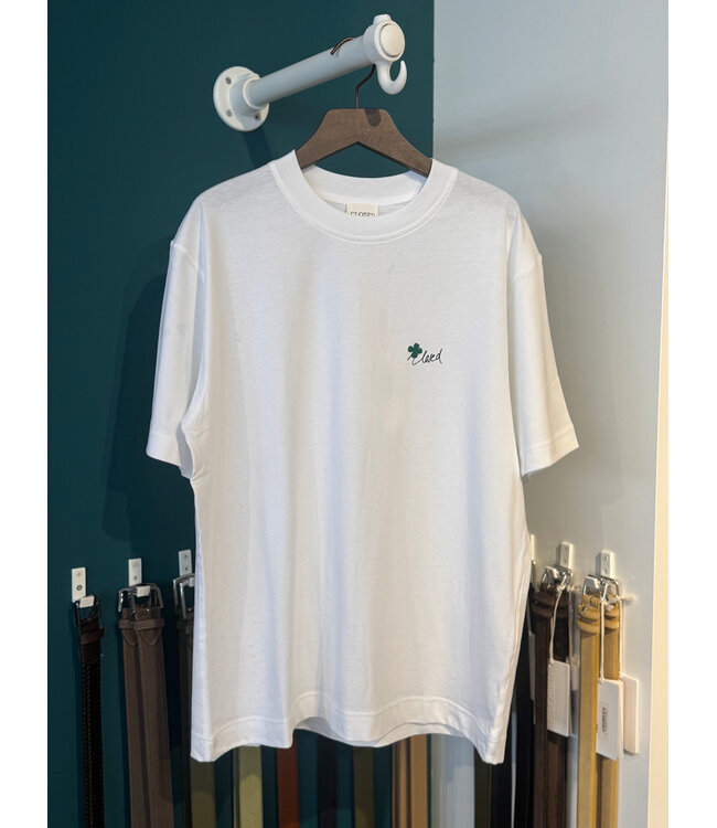 Closed Just got lucky white t-shirt
