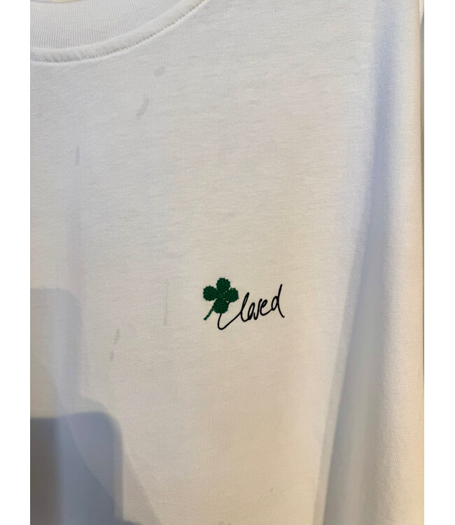 Closed Just got lucky white t-shirt