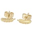 Betty Bogaers Little Feather Stud earring Gold (one piece)