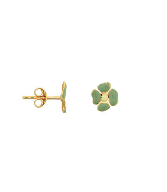 Betty Bogaers Copy of Lemon Stud Hoop Earring Gold (one piece)