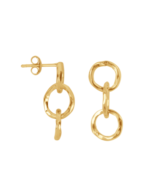 Betty Bogaers Copy of Bird pearl Earring gold