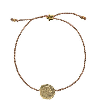Betty Bogaers Copy of Ten Cent Mini Stud Earring Gold (one piece)