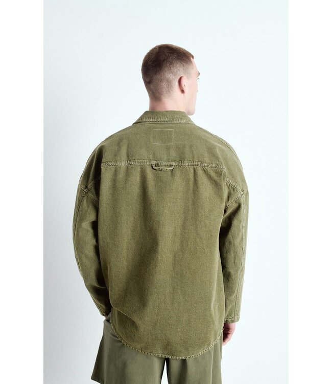 American Vintage Uzatown Shirt jacket khaki green