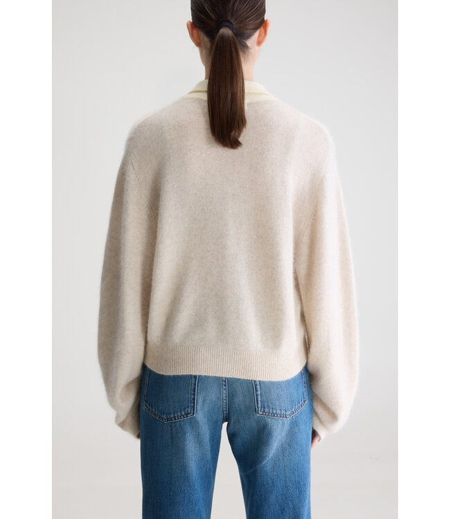 Bellerose Dusto polo knit oyster
