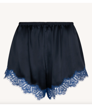 Love Stories Bennie Loose Silk Shorts Dark blue