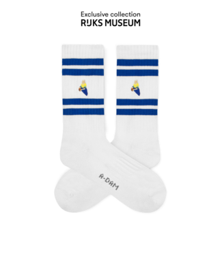 A-dam Crew socks blue stripes milkmaid