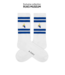 A-dam Crew socks blue stripes milkmaid