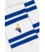 A-dam Crew socks blue stripes milkmaid