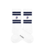 A-dam Crew socks white navy snorkel